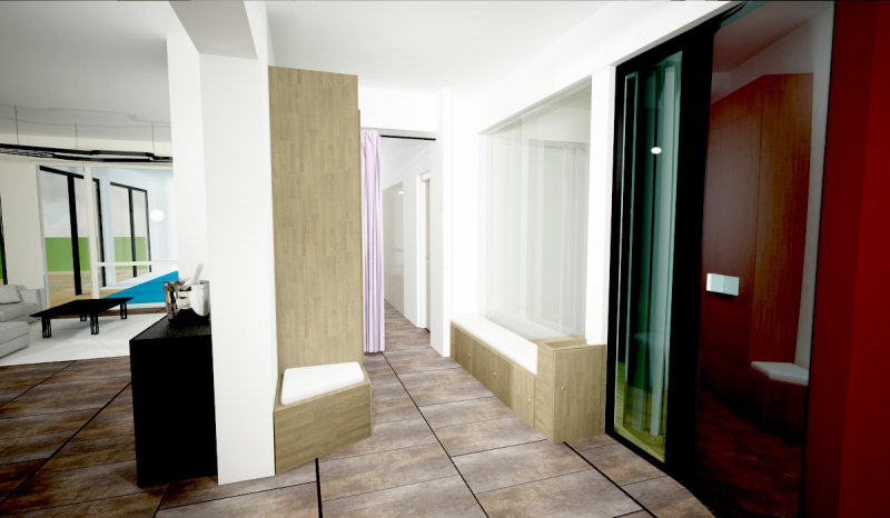 Agencement et décoration salon et entrée