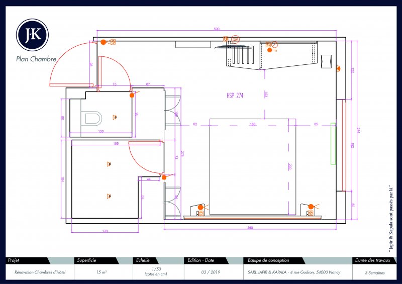 Hôtellerie - Chambres